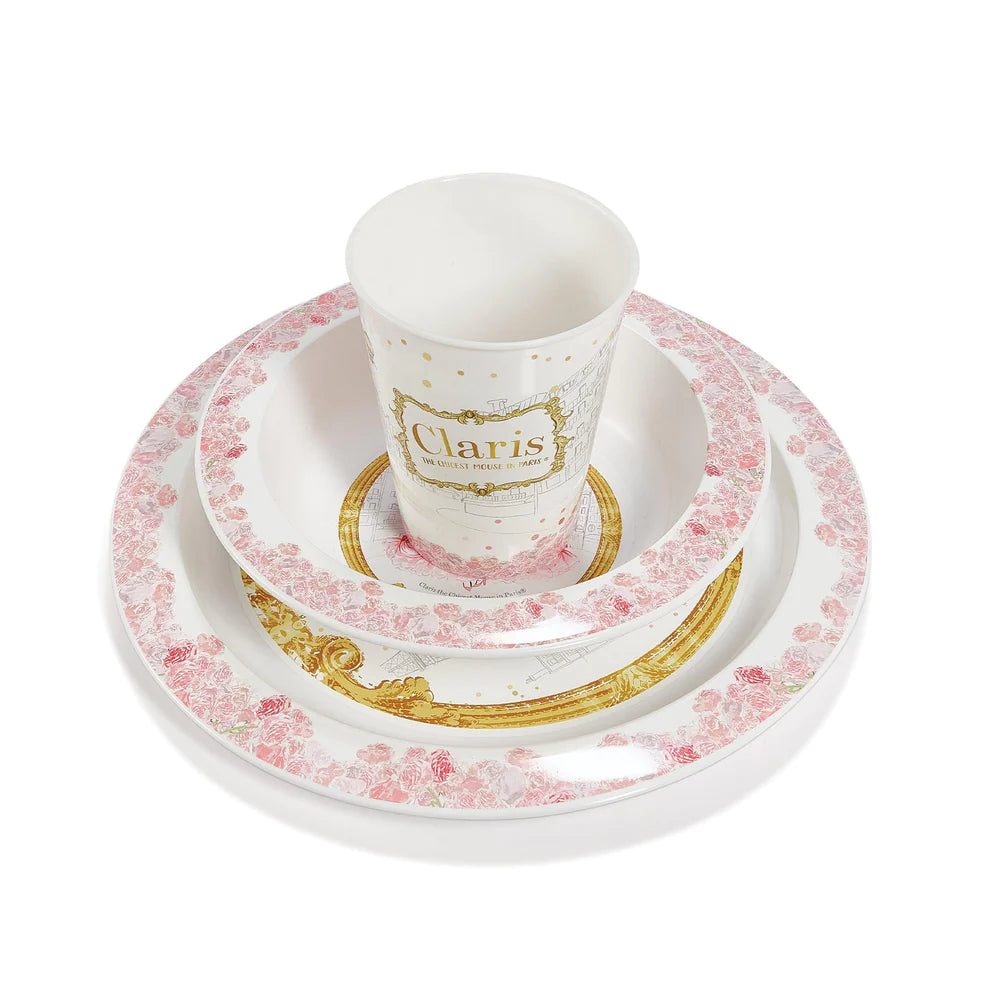 Claris the Chicest Mouse in Paris 3Pc Dinner Set