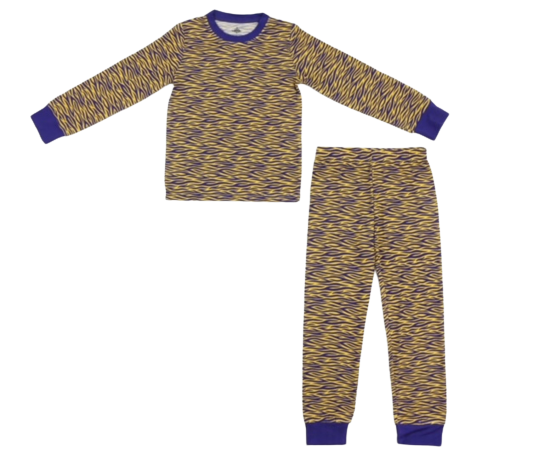 Toddler Pajama Set, Super Soft Viscose Bamboo, Mardi Gras Print