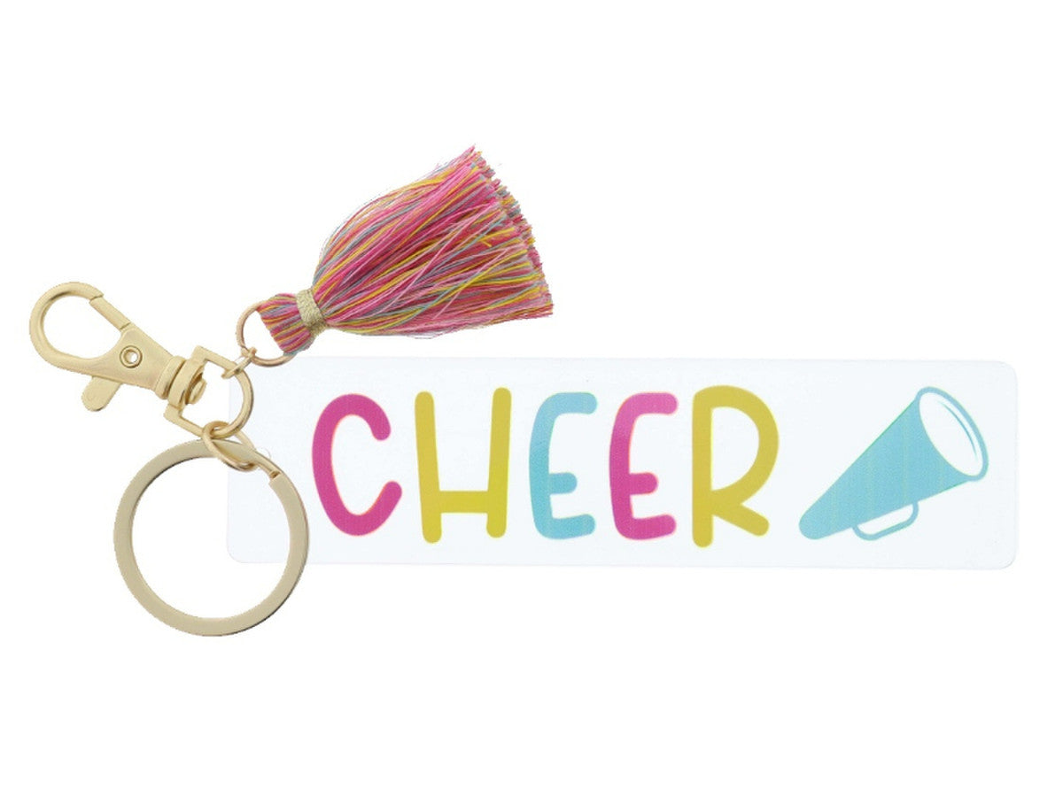 Pom Pom Keychain Cheer Keychain Cheerleading Keychain -  in