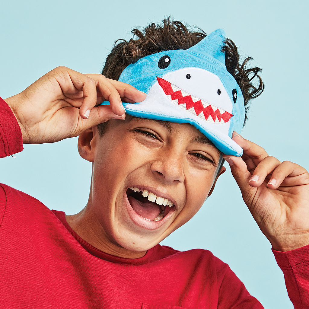 IScream Blue Shark Furry Eye Mask – Olly-Olly