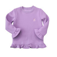 Itsy Bitsy Lavender Ballet Slipper Ruffle Sweatshirt