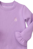 Itsy Bitsy Lavender Ballet Slipper Ruffle Sweatshirt