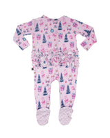 Lev Baby Carol Ruffled Zippered Footie