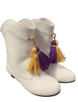 KIDS Majorette White Mardi Gras Marching Boots