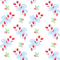 Lucky Carpenter Christmas Wrapping Paper - Candy Cane Blue