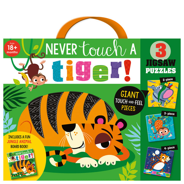 Never Touch a Tiger Giant Touch and Feel Jigsaw  Puzzle