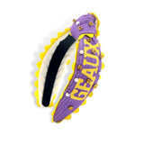 Brianna Cannon Geaux Tigers Cross Stitch Headband