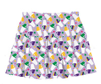 Azarhia Mardi Gras Snoball Gathered Skort