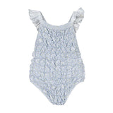 Sal & Pimenta Blue Candy Frilled Swimsuit