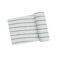 Angel Dear Swaddle Blanket - Ribbed Stripe Glacier Lake