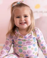 Lev Baby Bamboo Dalia Smiley Pajamas