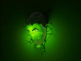 Marvel Hulk Face Wall 3D Deco Light