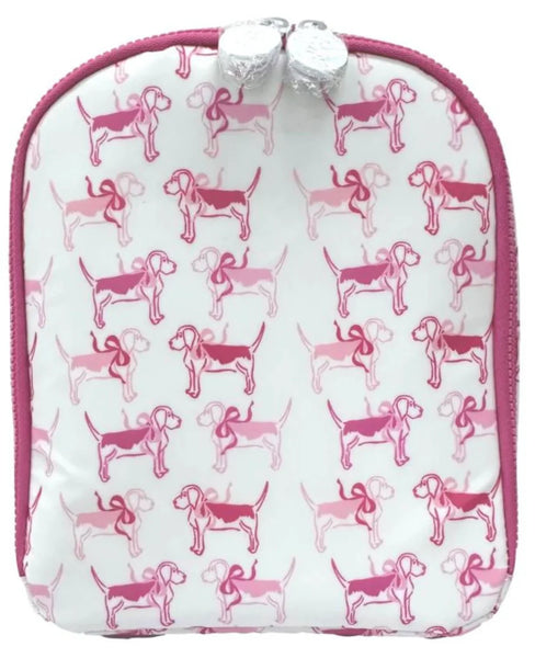 TRVL Bring It Insulated Lunch Bag - Pink Puppy Love