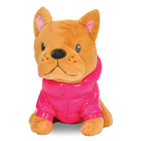 iScream French Bulldog In a Pink Puffer Jacket Plush