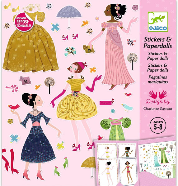 Djeco PG Paper Dolls Dresses Through the Seasons