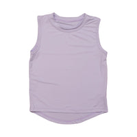 Belle Cher Athletic Lavender High Low Tank Top