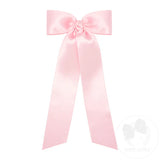 Wee Ones Medium French Satin Long Tail Bow