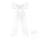 Wee Ones Medium French Satin Long Tail Bow