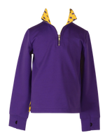 Game Day Quarter Zip: Purple and Gold