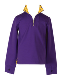 Game Day Quarter Zip: Purple and Gold