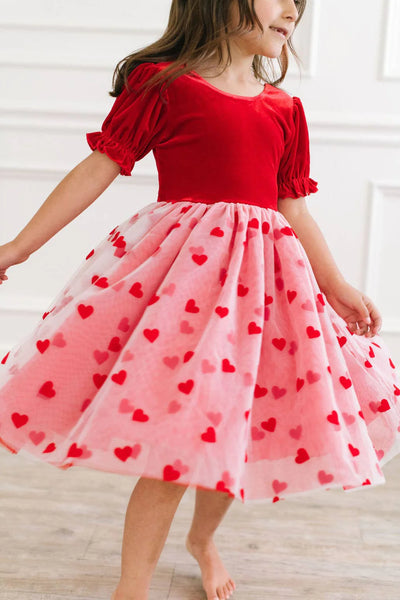 Ollie Jay Valentine Rose Dress with Heart Tulle Skirt – Olly-Olly