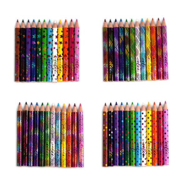 Draw 'n Doodle Mini Colored Pencils and Sharpener - Set of 12