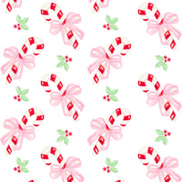 Lucky Carpenter Christmas Wrapping Paper - Candy Cane Pink