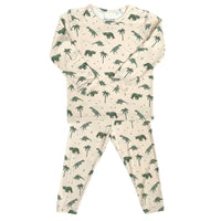 2Pc Dear Perli Dino-Snores Pajamas