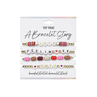 A Bracelet Story - 4Pc Eras Edition Beaded Stretch Bracelets