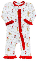 La Luna Santa Puppies Girl Footless PJ