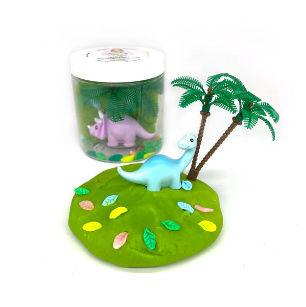 Play Dough Mini Jar - dinosaur