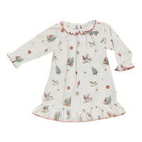 Sweet Dreams White Nutcracker Christmas Nightgown