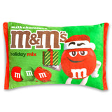 IScream Red Holiday M&Ms Interactive Fleece Plush Pillow