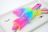 Rainbow Fuzzies Plush 6 Color Pen