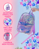 Packed Party Party Like a Unicorn Clear Confetti Backpack