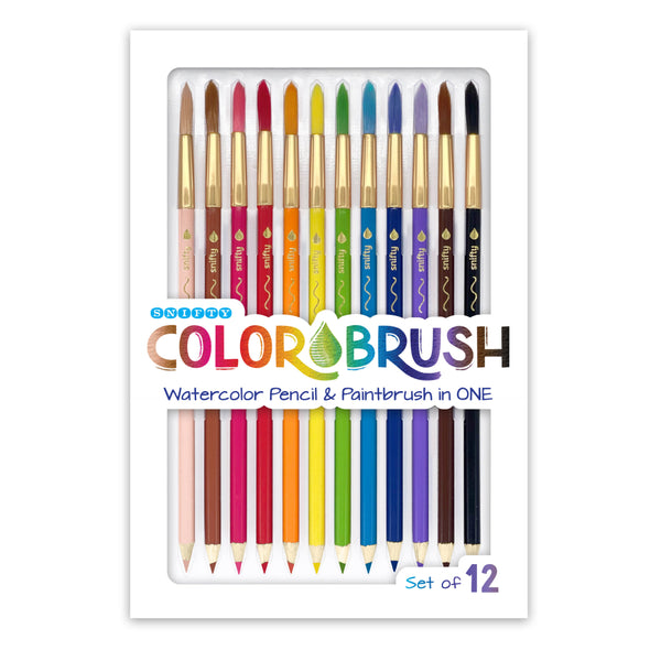 12pc Color Brush - Watercolor Pencil & Paintbrush in One