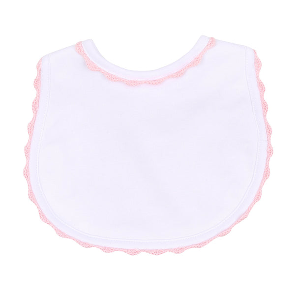 Magnolia Baby Pink Baby Joy Embroidered Bib