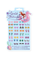 Great Pretenders 30 Pairs Mermaid Sticker Earrings