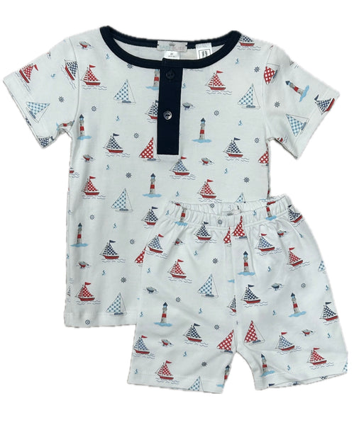 Baby Bliss Sailboat/Lighthouse Shortie Pajamas