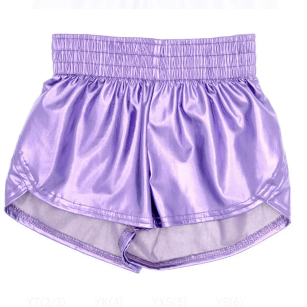 Azarhia Lavender Metallic Steph Shorts