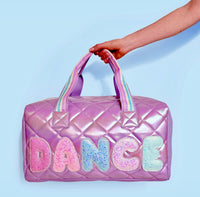 Omg! Quilted Lavender Dance Duffle