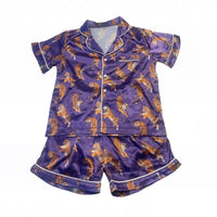 Blended Spirit Tiger Print 2Pc Silky Pajamas