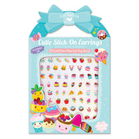 32 Pair Girl Nation Cutie Stick-On Earrings: Sweets & Treats