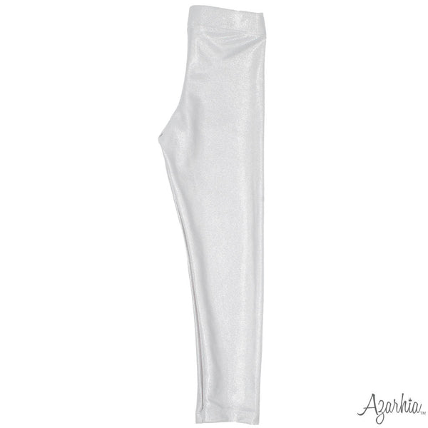 Azarhia Christmas Shimmer Leggings - White