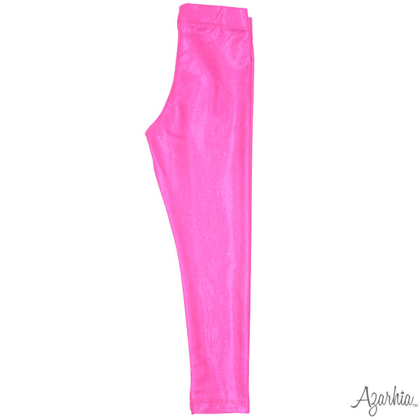 Azarhia Christmas Shimmer Leggings - Hot Pink