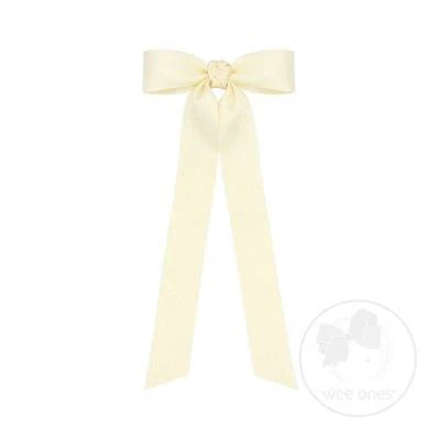 Wee Ones Mini Matte Satin Long Tail Bow