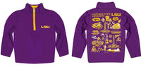 Vive La Fete LSU Tigers Purple Fleece Quarter Zip Pullover