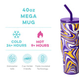 Swig fanzone Purple + Yellow Mega Mug (40oz)