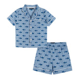 Andy & Evan 2Pc Blue Shark Pajamas