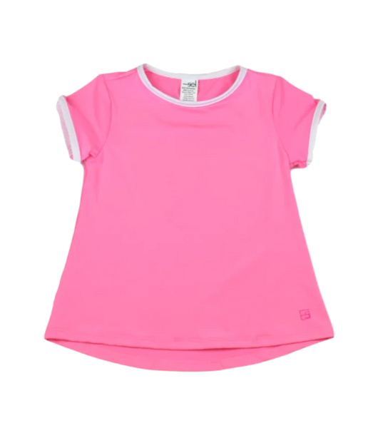 Set Athleisure Bridget Basic Tee - Flamingo Pink/Pure Coconut